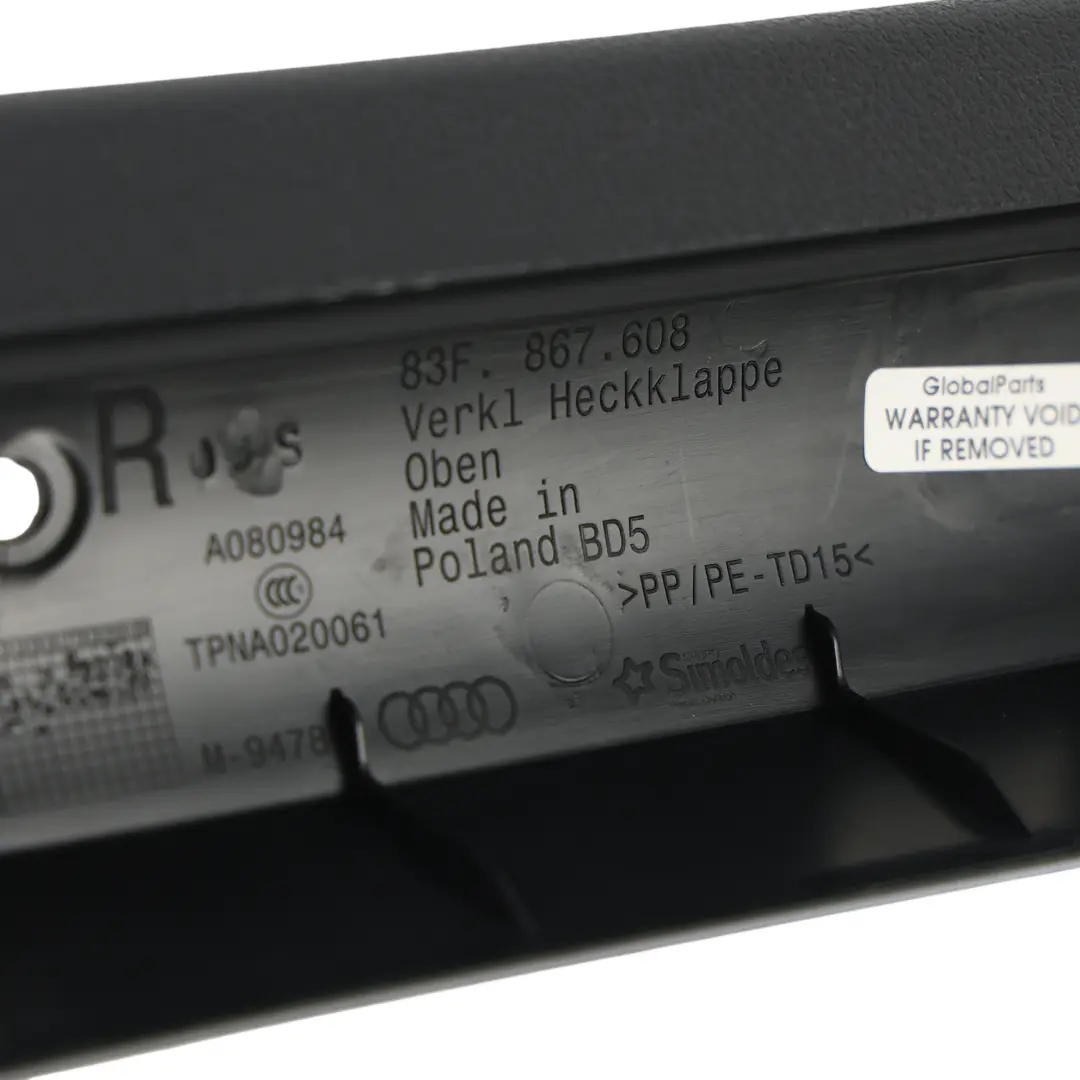 Audi RSQ3 F3 Garniture Panneau Coffre Hayon Arrière Droit - SKU 83F867608 - Numéro de pièce 83F867608