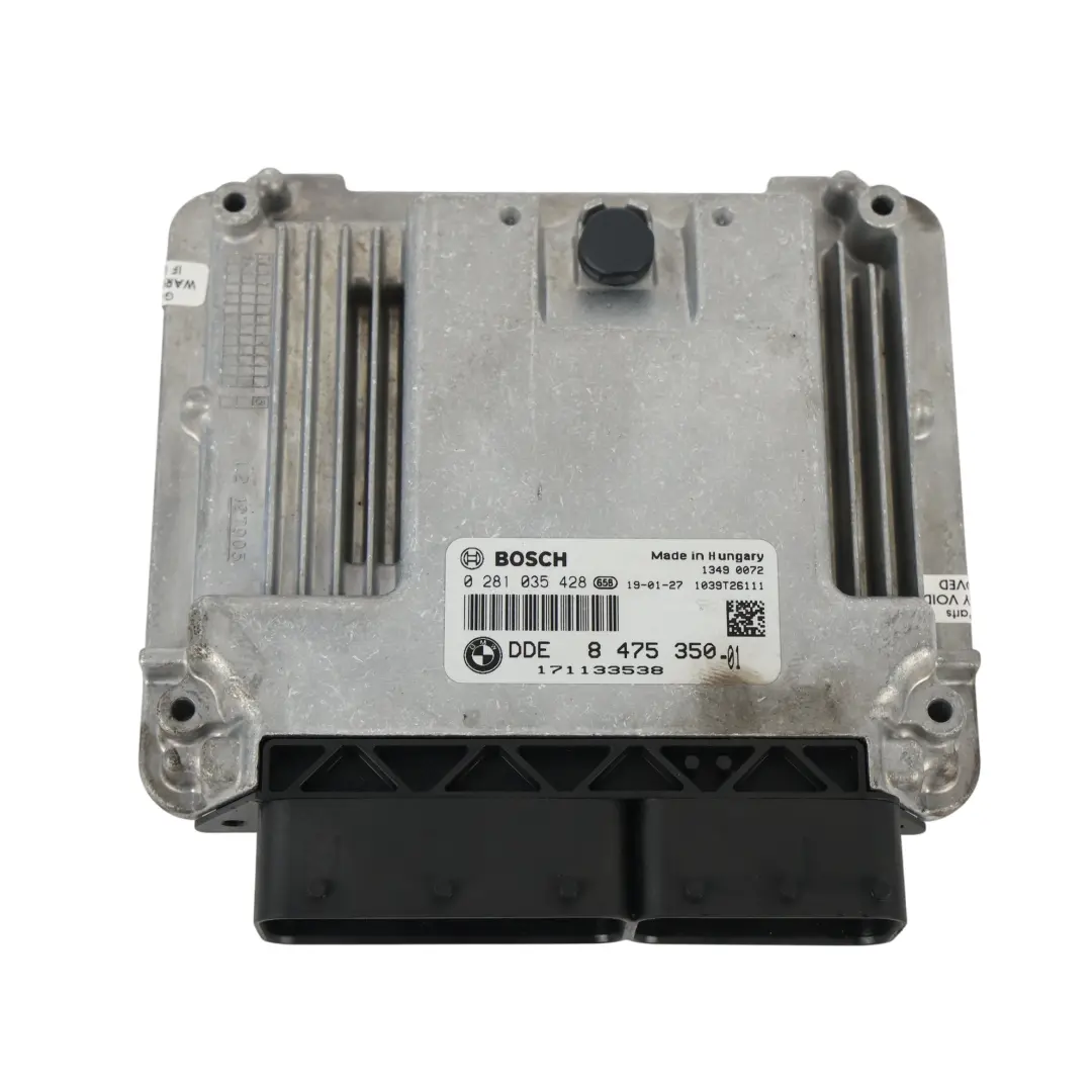 BMW F20 F21 LCI 116d B37 116HP Sterownik Silnika ECU DDE Automat - SKU 8475350-6 - Numer Części 8475350