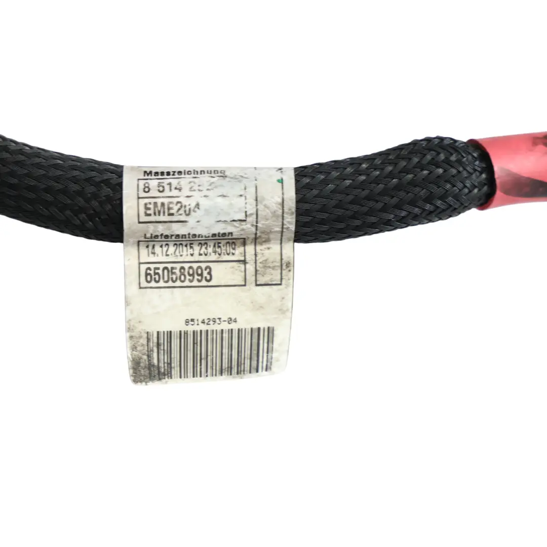BMW F15 Alternator Starter Motor Battery Cable Wiire Harness Loom B+ - SKU 8514293 - Part number 8514293