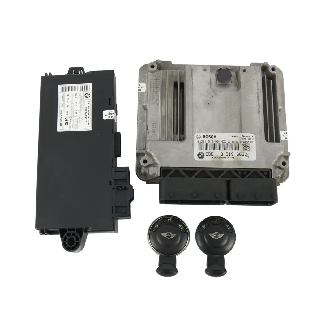 Mini Cooper SD R56 LCI N47N 143HP Diesel Kit ECU Motor DDE Automático - SKU 8519663-25 - Número de pieza 8519663