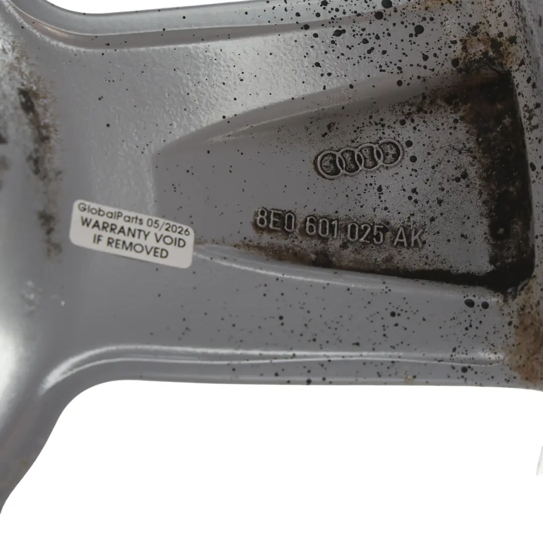  Llanta de aleación plateada Audi A4 B7 18" ET:43 8J - SKU 8E0601025AK-1 - Número de pieza 8E0601025AK