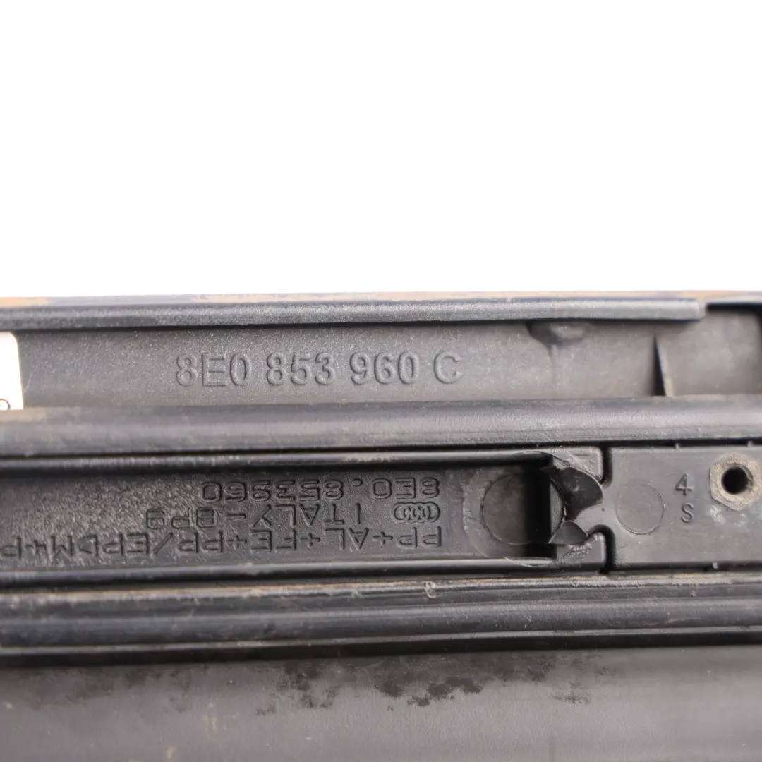 Front Door Trim Moulding Right O/S Phantom Black - Z9Y to Audi RS4 B7 with Part number 8E0853960 Audi RS4 B7 Front Door Trim Moulding Right O/S Phantom Black - Z9Y - SKU 8E0853960-PHB - Part number 8E0853960