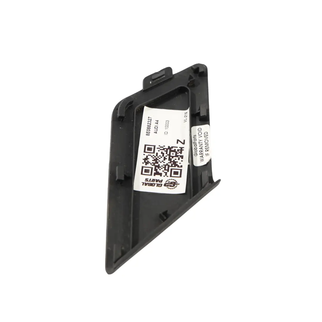 Audi A4 S4 8E Seat Frame Cover Cap Trim Front Left N/S Soul Black - SKU 8E0882327 - Part number 8E0882327