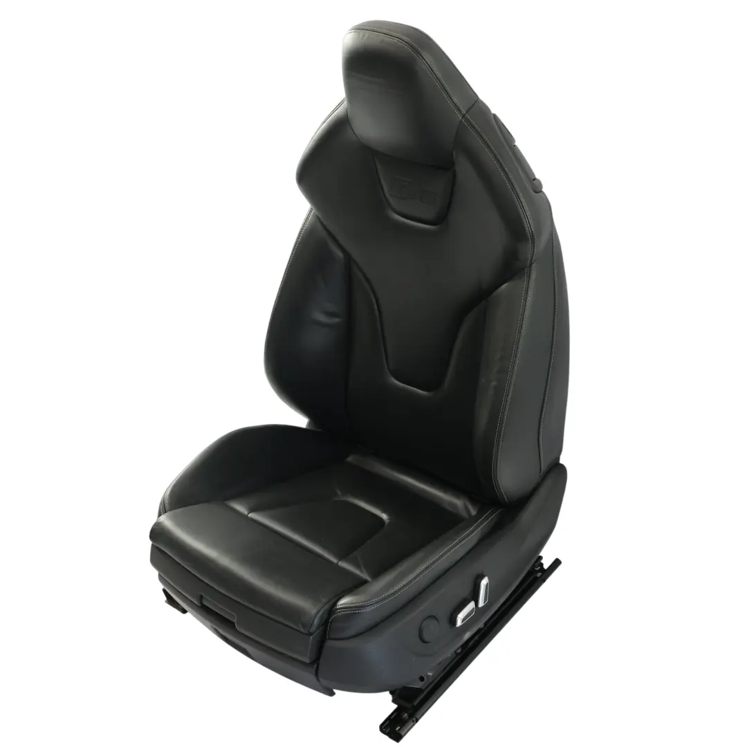 Audi S5 8T Cabrio Siège Avant S-Line Chauffant Électrique Cuir Noir Gauche - SKU 8F0881805G-2 - Numéro de pièce 8F0881805G