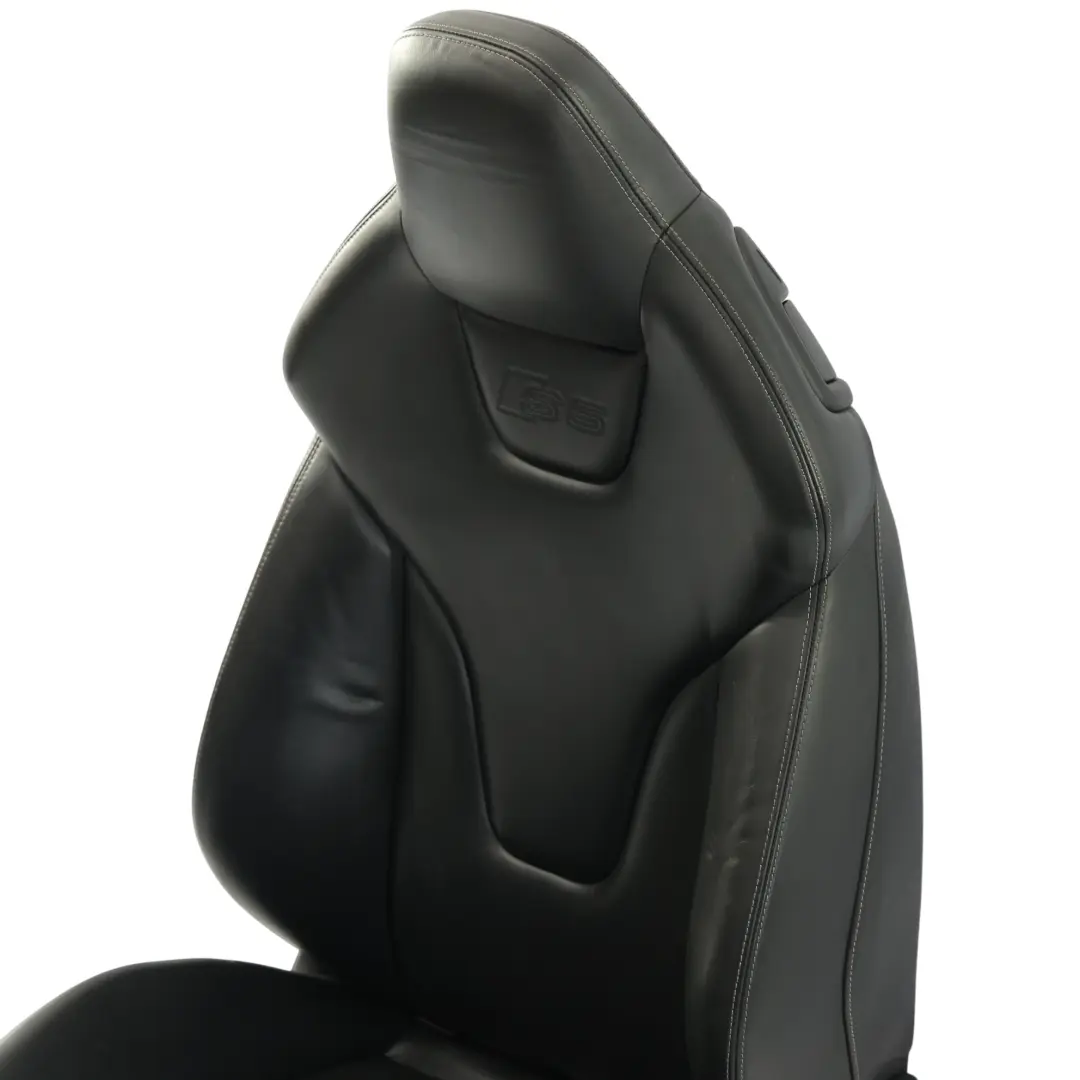 Audi S5 8T Cabrio Siège Avant S-Line Chauffant Électrique Cuir Noir Gauche - SKU 8F0881805G-2 - Numéro de pièce 8F0881805G
