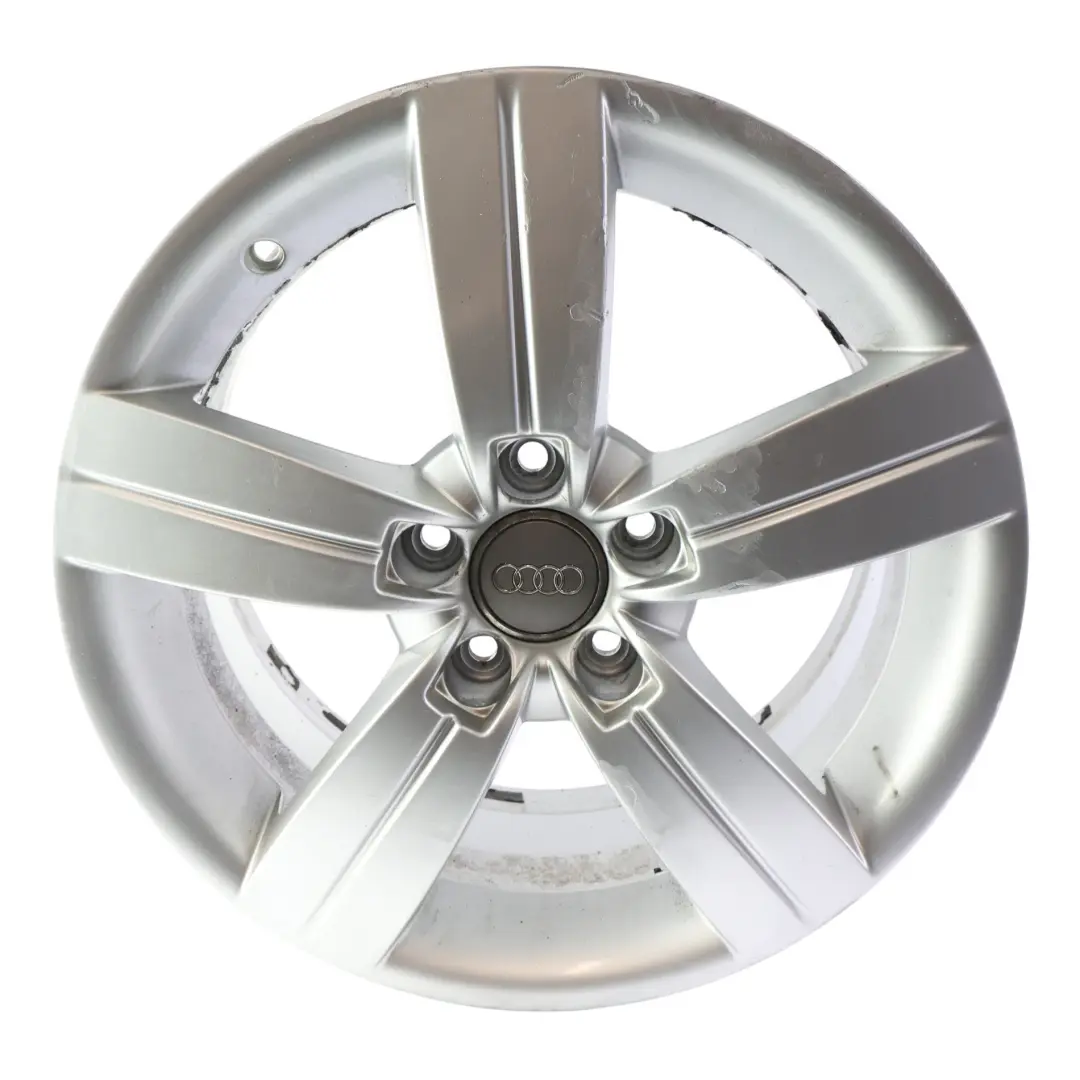 Llanta de aleación plateada Audi TT Mk2 8J 17" ET:47 8J Star Spoke para con número de pieza 8J0601025C Llanta de aleación plateada Audi TT Mk2 8J 17" ET:47 8J Star Spoke - SKU 8J0601025C-1 - Número de pieza 8J0601025C