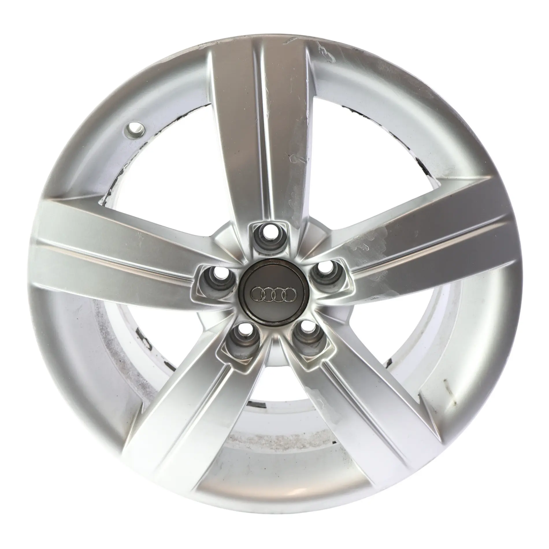 Llanta de aleación plateada Audi TT Mk2 8J 17" ET:47 8J Star Spoke 8J0601025C