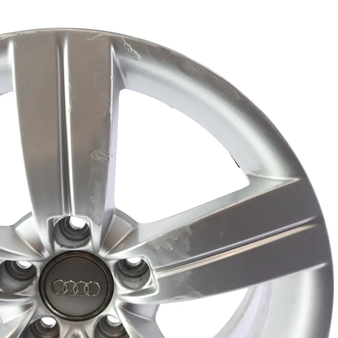 Llanta de aleación plateada Audi TT Mk2 8J 17" ET:47 8J Star Spoke para con número de pieza 8J0601025C Llanta de aleación plateada Audi TT Mk2 8J 17" ET:47 8J Star Spoke - SKU 8J0601025C-1 - Número de pieza 8J0601025C