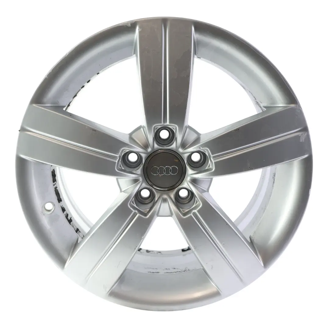 Llanta de aleación plateada Audi TT Mk2 8J 17" ET:47 8J Star Spoke para con número de pieza 8J0601025C Llanta de aleación plateada Audi TT Mk2 8J 17" ET:47 8J Star Spoke - SKU 8J0601025C-2 - Número de pieza 8J0601025C