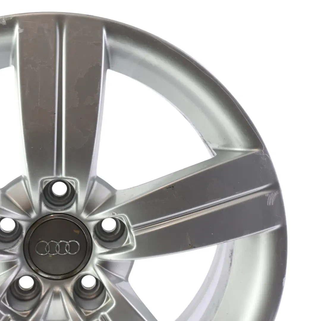 Llanta de aleación plateada Audi TT Mk2 8J 17" ET:47 8J Star Spoke para con número de pieza 8J0601025C Llanta de aleación plateada Audi TT Mk2 8J 17" ET:47 8J Star Spoke - SKU 8J0601025C-2 - Número de pieza 8J0601025C