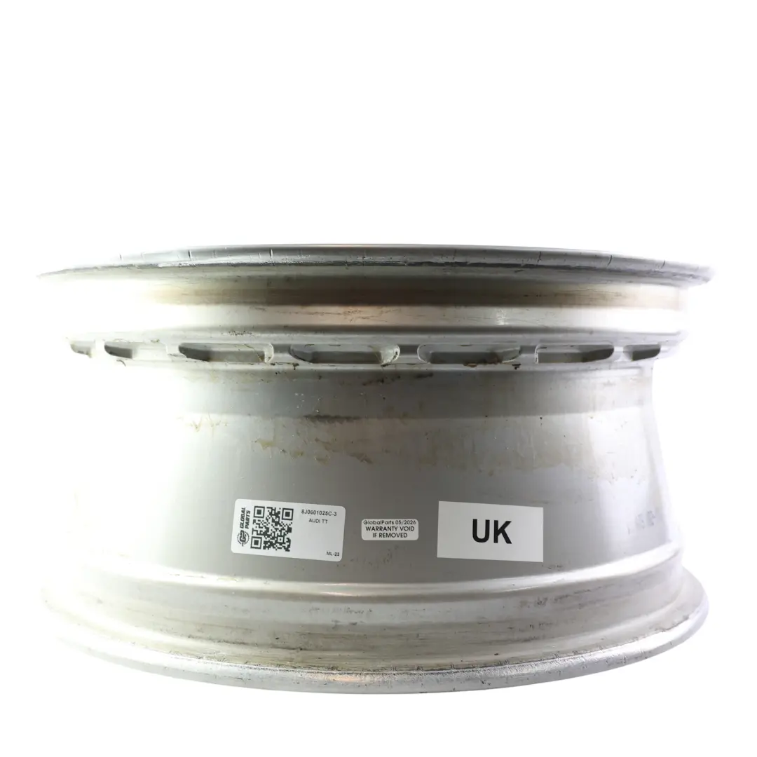 Audi TT Mk2 8J Silver Alloy Wheel Rim 17" ET:47 8J Star Spoke - SKU 8J0601025C-3 - Part number 8J0601025C
