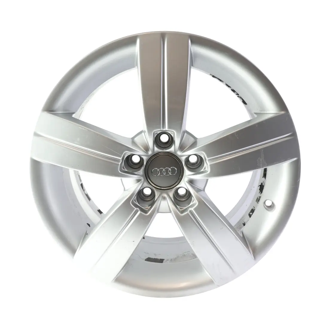 Audi TT Mk2 8J Silver Alloy Wheel Rim 17" ET:47 8J Star Spoke - SKU 8J0601025C-3 - Part number 8J0601025C