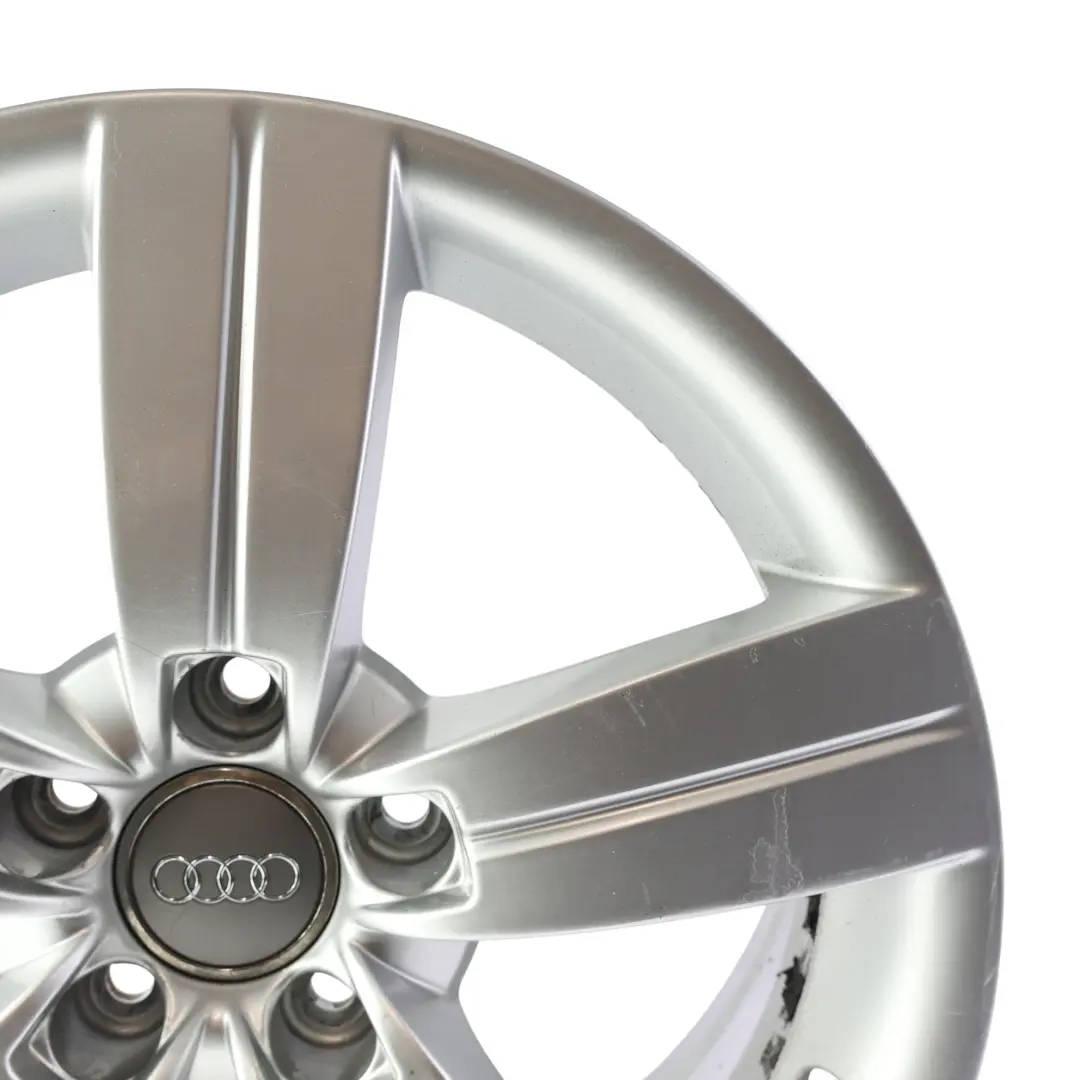 Audi TT Mk2 8J Silver Alloy Wheel Rim 17" ET:47 8J Star Spoke - SKU 8J0601025C-3 - Part number 8J0601025C
