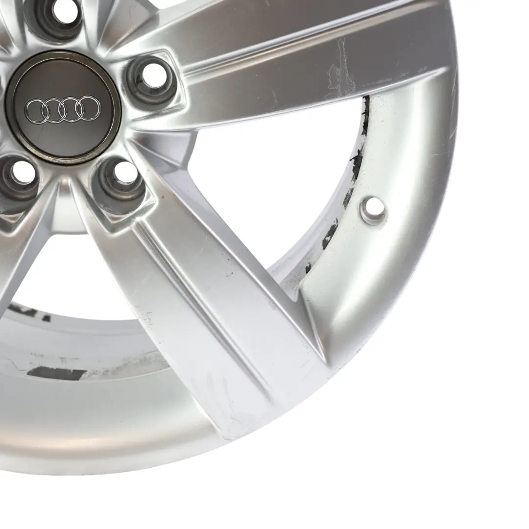 Audi TT Mk2 8J Silver Alloy Wheel Rim 17" ET:47 8J Star Spoke - SKU 8J0601025C-3 - Part number 8J0601025C