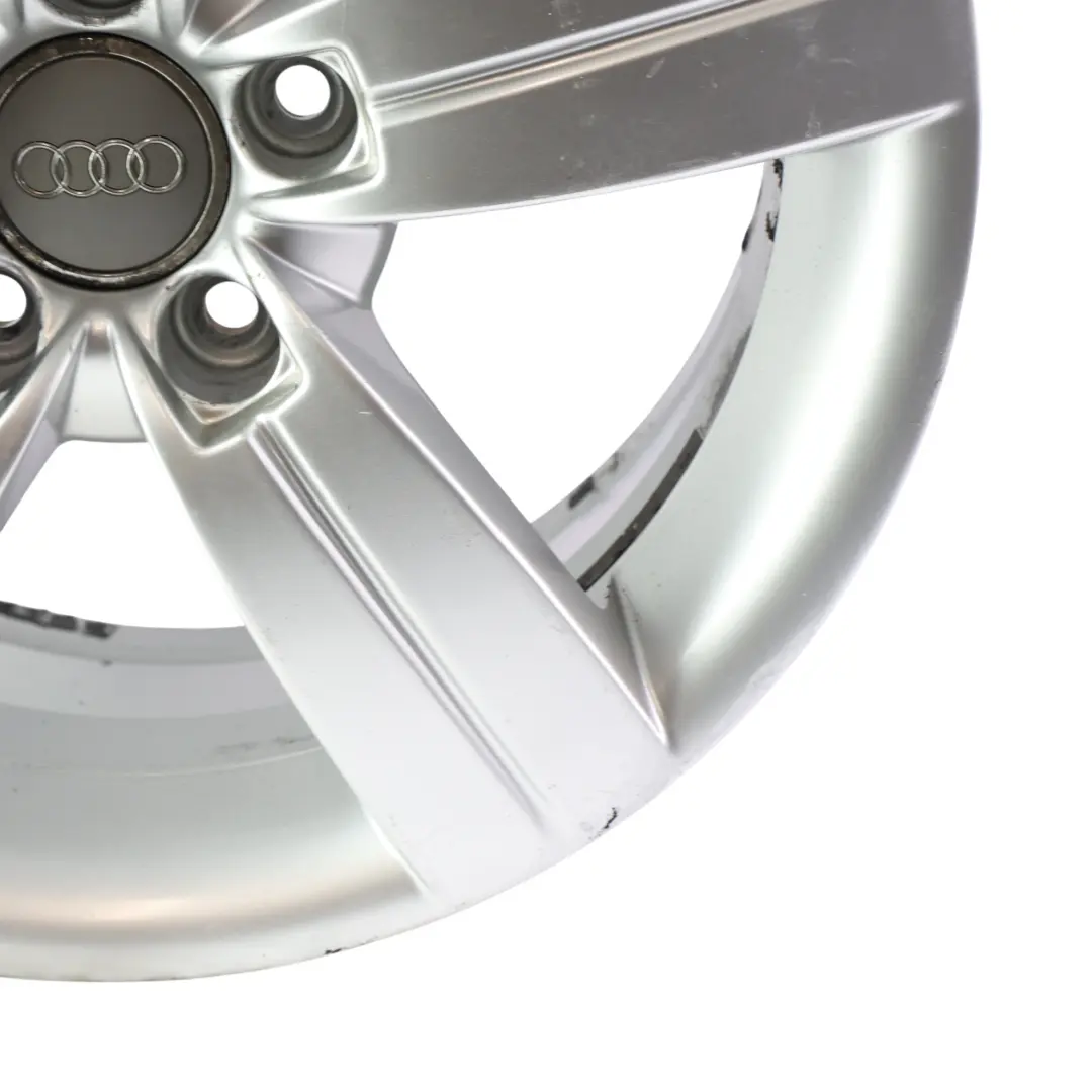 Audi TT Mk2 8J Silver Alloy Wheel Rim 17" ET:47 8J Star Spoke - SKU 8J0601025C-8 - Part number 8J0601025C