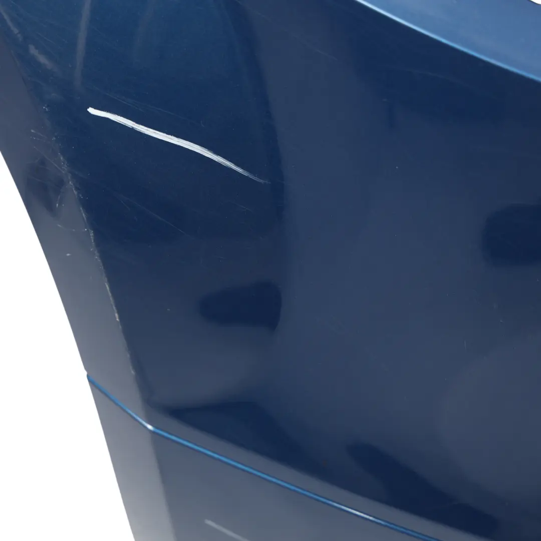 Bumper Rear Trim Panel Covering Aruba Blue Pearl - X5V to Audi TT 8J Rear with Part number 8J0807303A Audi TT 8J Rear Bumper Rear Trim Panel Covering Aruba Blue Pearl - X5V - SKU 8J0807303A-ARB - Part number 8J0807303A