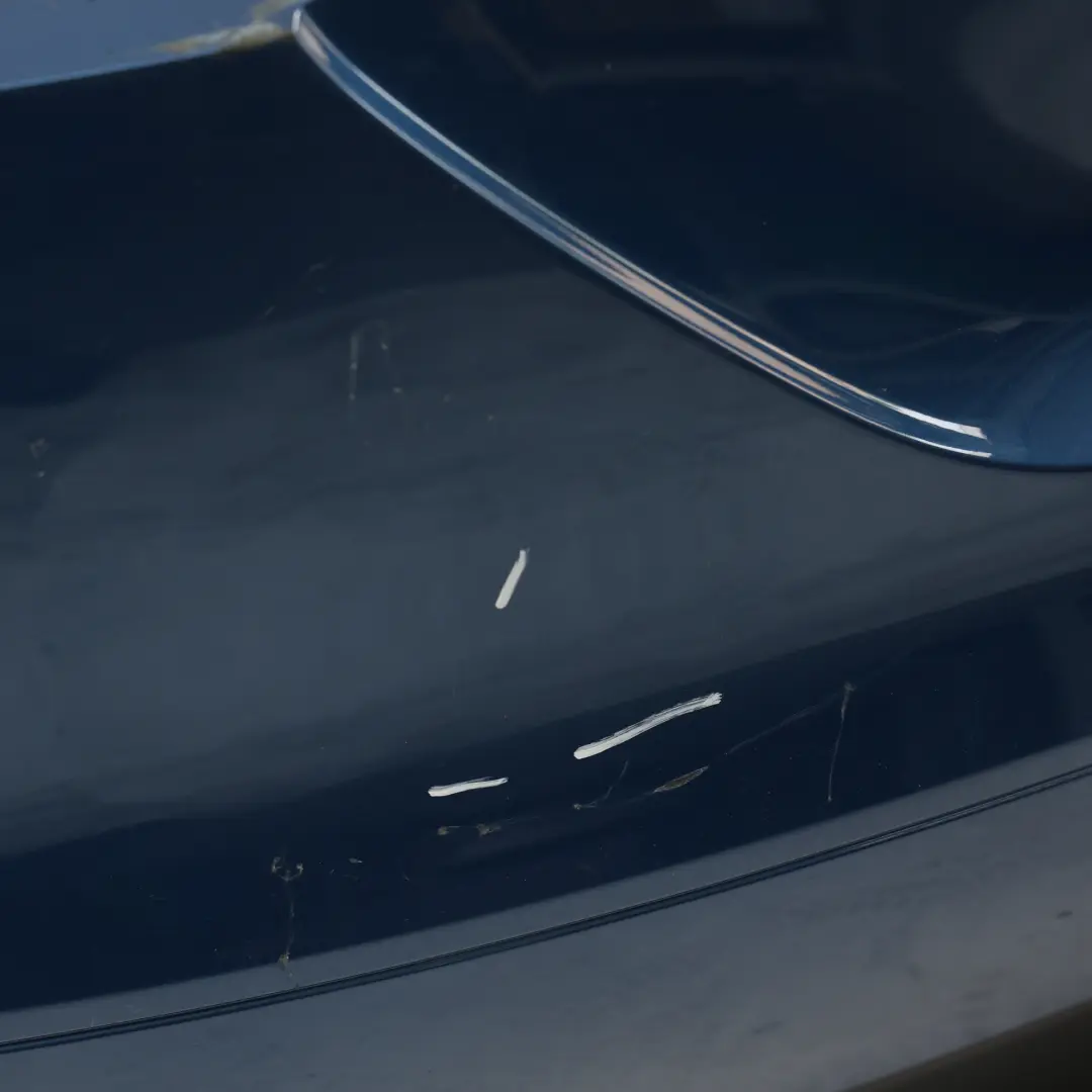 Audi TT 8J Rear Bumper Rear Trim Panel Covering Aruba Blue Pearl - X5V - SKU 8J0807303A-ARB - Part number 8J0807303A