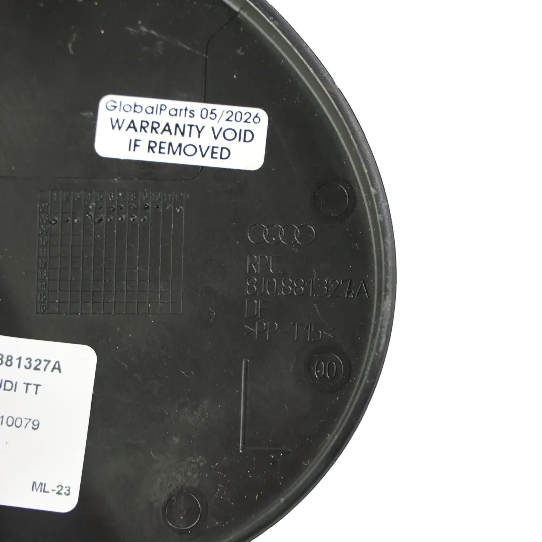 Audi TT 8J Seat Backrest Folding Fitting Cover Trim Panel Cap - SKU 8J0881327A - Part number 8J0881327A