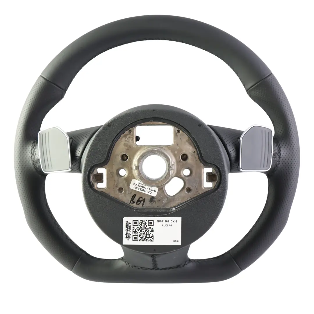 Steering Wheel NEW Leather Paddle Shift Flat Bottom to Audi A5 S5 8T with Part number 8K0419091CK Audi A5 S5 8T Steering Wheel NEW Leather Paddle Shift Flat Bottom - SKU 8K0419091CK-2 - Part number 8K0419091CK