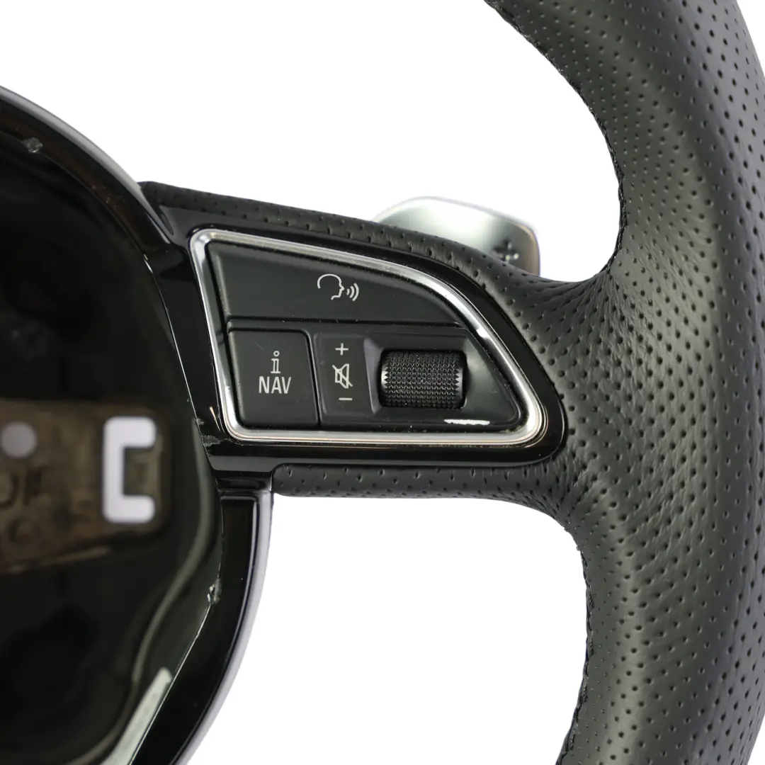 NUOVO Pelle Cambio Paddle Fondo Piatto per Audi A5 S5 8T Volante con numero di parte 8K0419091CK Audi A5 S5 8T Volante NUOVO Pelle Cambio Paddle Fondo Piatto - SKU 8K0419091CK-2 - Numero di parte 8K0419091CK