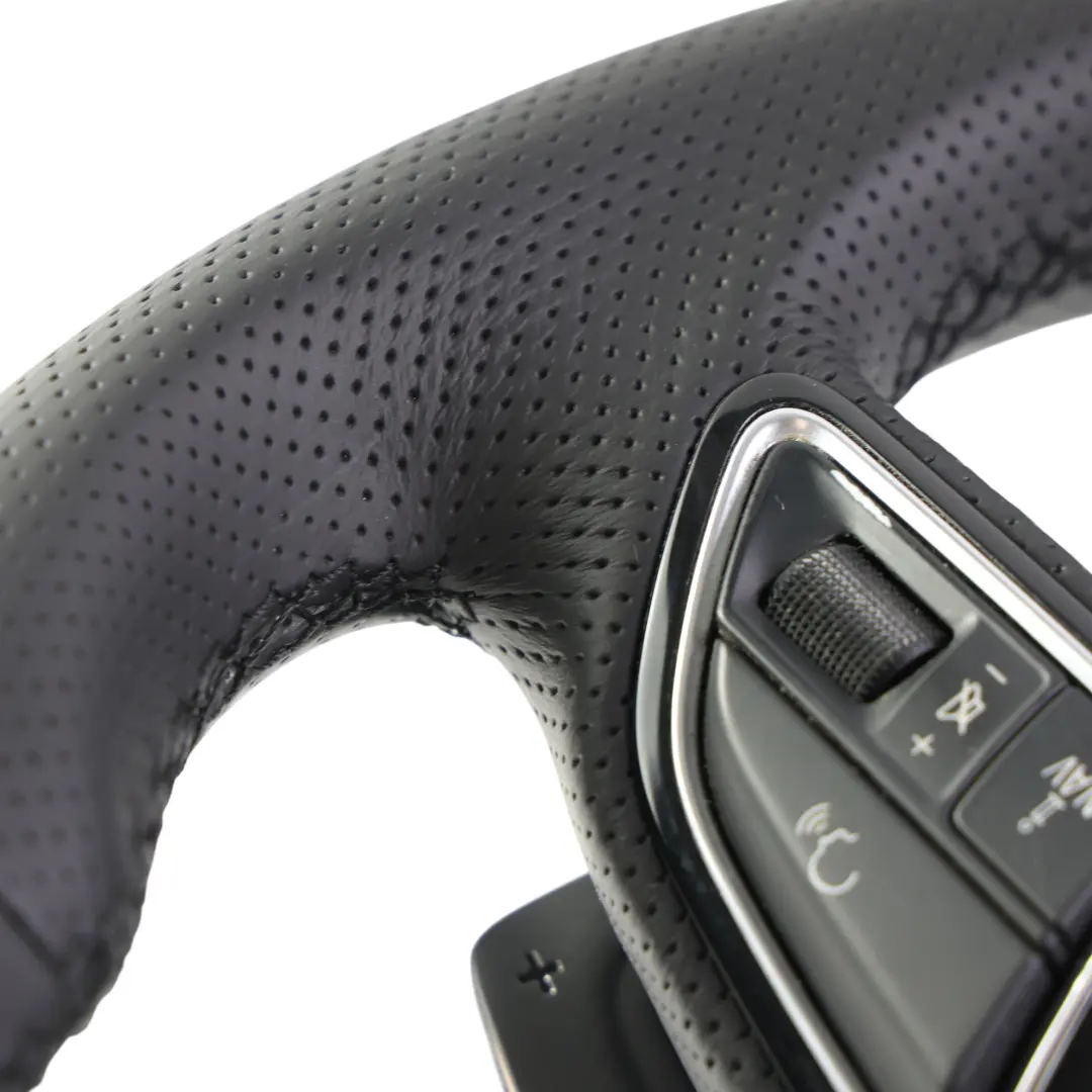 Audi A5 S5 8T Steering Wheel NEW Leather Paddle Shift Flat Bottom - SKU 8K0419091CK-2 - Part number 8K0419091CK