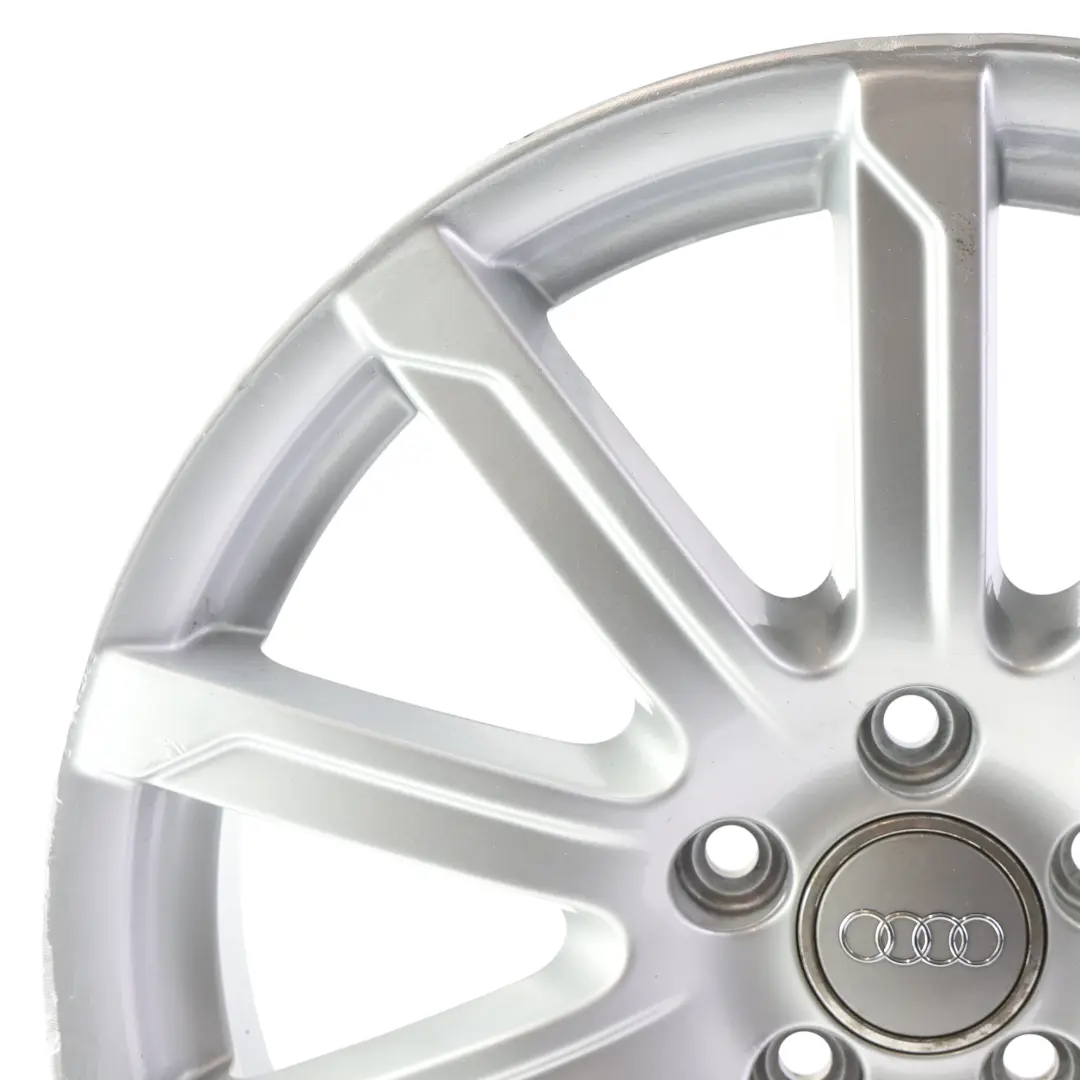  Llanta De Aleación Plateada Audi A4 B8 8K 18" 8J ET:47 10 Radios - SKU 8K0601025CB-1 - Número de pieza 8K0601025CB
