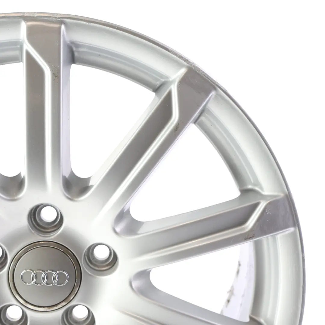 Audi A4 B8 8K Silberne Alufelge 18" 8J ET:47 10-Speiche - SKU 8K0601025CB-1 - Teilenummer 8K0601025CB