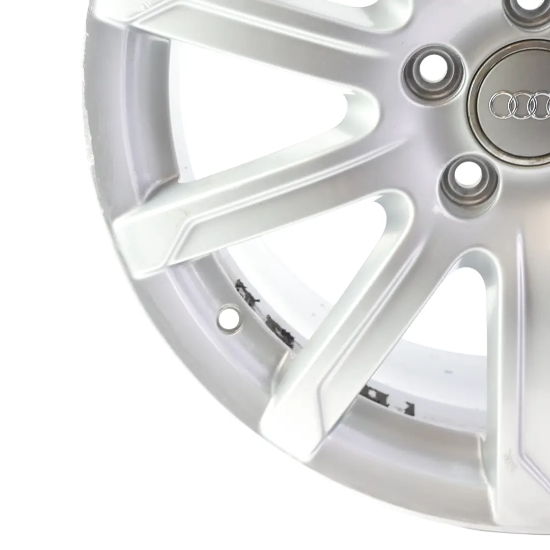 Audi A4 B8 8K Srebrna Felga Aluminiowa 18" 8J ET:47 10-Ramienna - SKU 8K0601025CB-1 - Numer Części 8K0601025CB