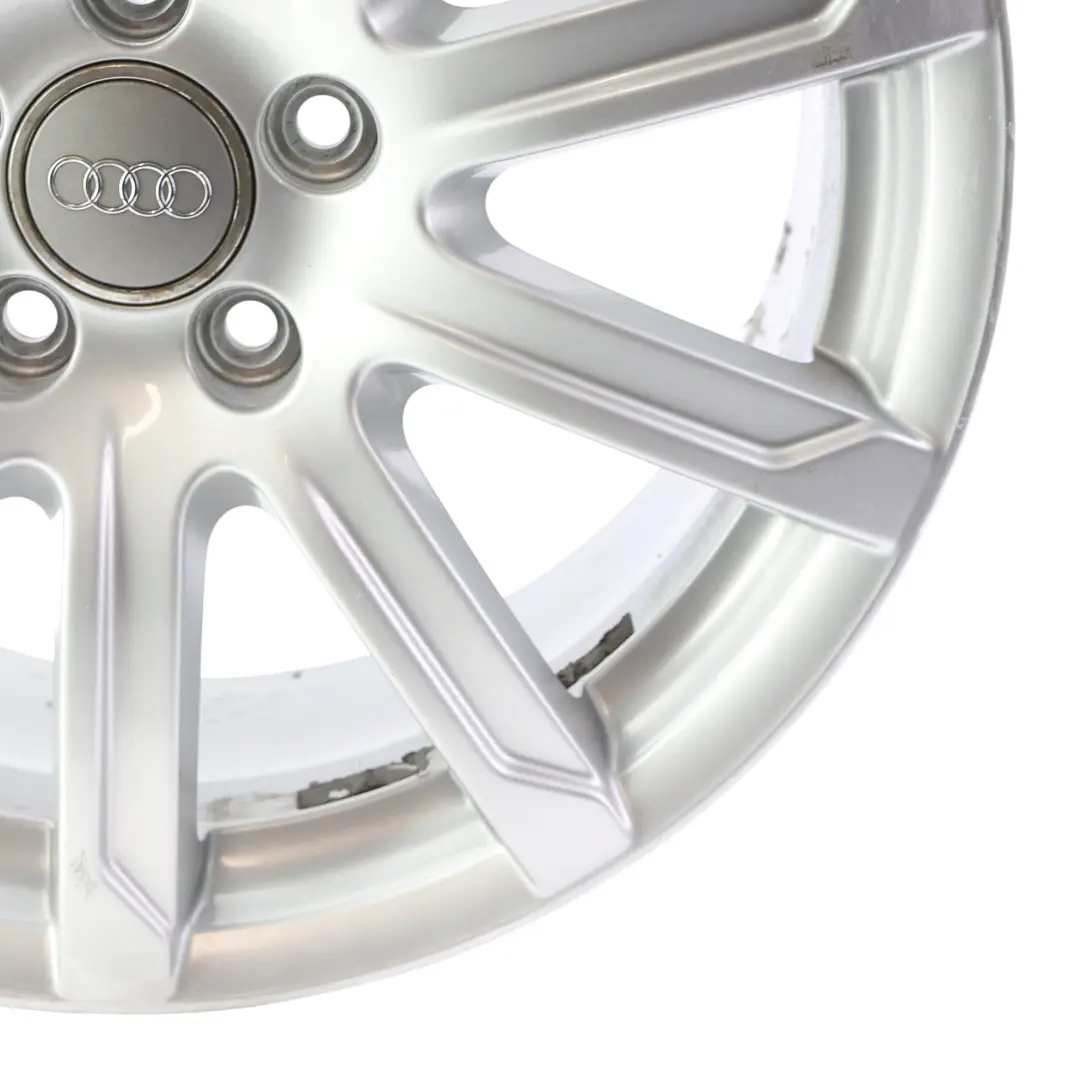 8K Silver Wheel Alloy Rim 18" 8J ET:47 10-Spoke to Audi A4 B8 with Part number 8K0601025CB Audi A4 B8 8K Silver Wheel Alloy Rim 18" 8J ET:47 10-Spoke - SKU 8K0601025CB-1 - Part number 8K0601025CB