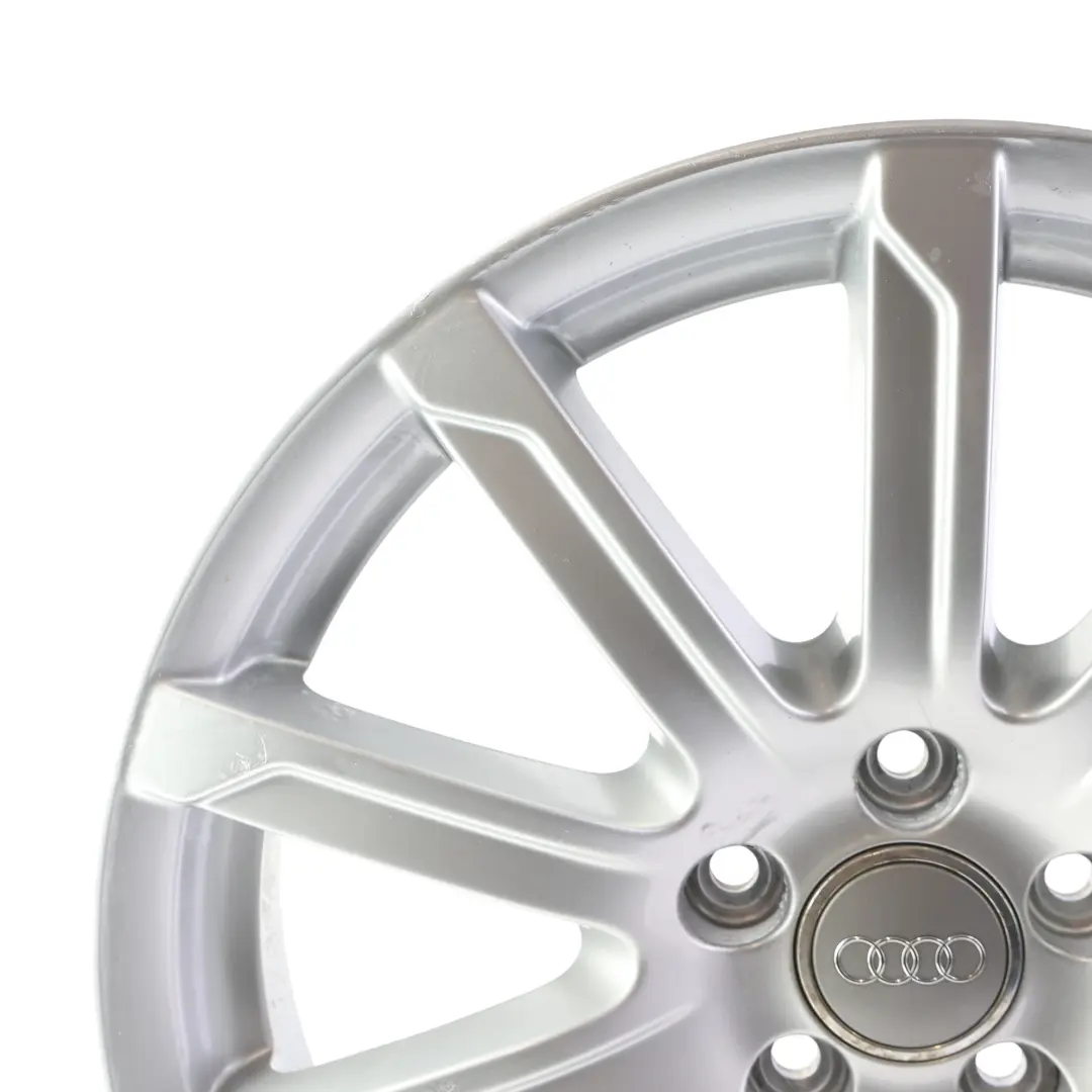 8K Silver Wheel Alloy Rim 18" 8J ET:47 10-Spoke to Audi A4 B8 with Part number 8K0601025CB Audi A4 B8 8K Silver Wheel Alloy Rim 18" 8J ET:47 10-Spoke - SKU 8K0601025CB-2 - Part number 8K0601025CB