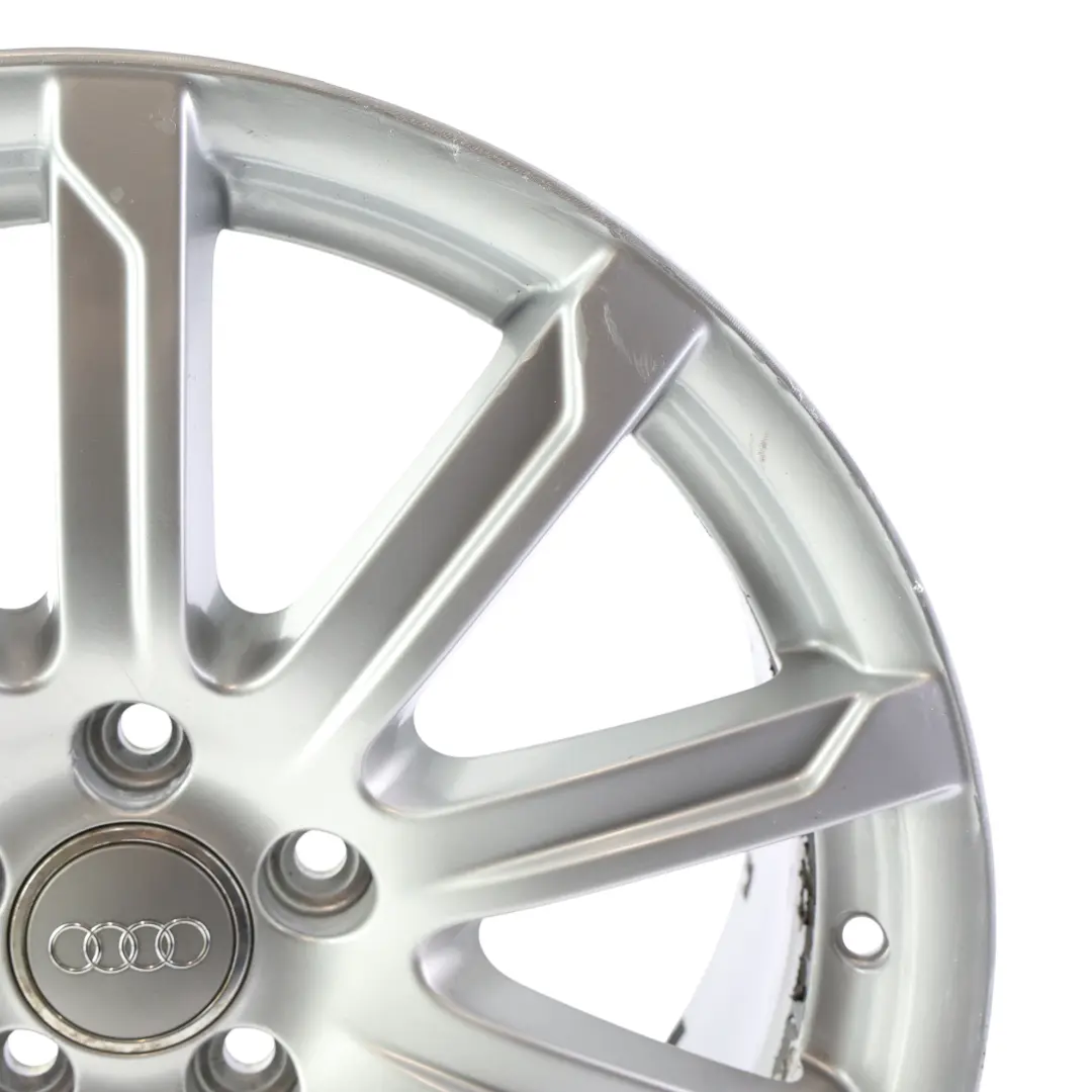 Audi A4 B8 8K Silver Wheel Alloy Rim 18" 8J ET:47 10-Spoke - SKU 8K0601025CB-2 - Part number 8K0601025CB