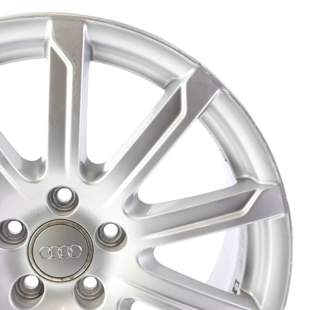 8K Silver Wheel Alloy Rim 18" 8J ET:47 10-Spoke to Audi A4 B8 with Part number 8K0601025CB Audi A4 B8 8K Silver Wheel Alloy Rim 18" 8J ET:47 10-Spoke - SKU 8K0601025CB-3 - Part number 8K0601025CB