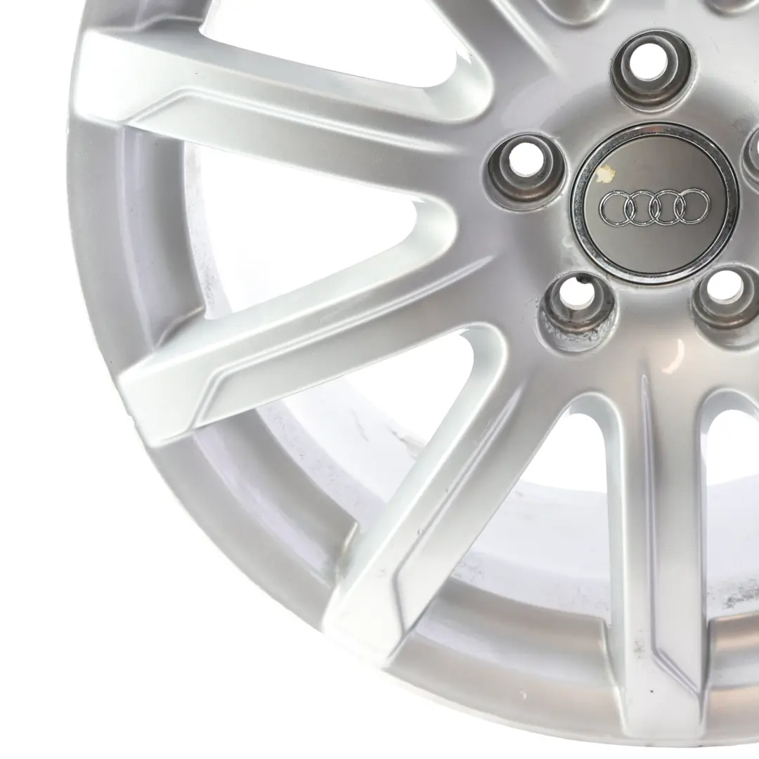 Audi A4 B8 8K Silver Wheel Alloy Rim 18" 8J ET:47 10-Spoke - SKU 8K0601025CB-4 - Part number 8K0601025CB