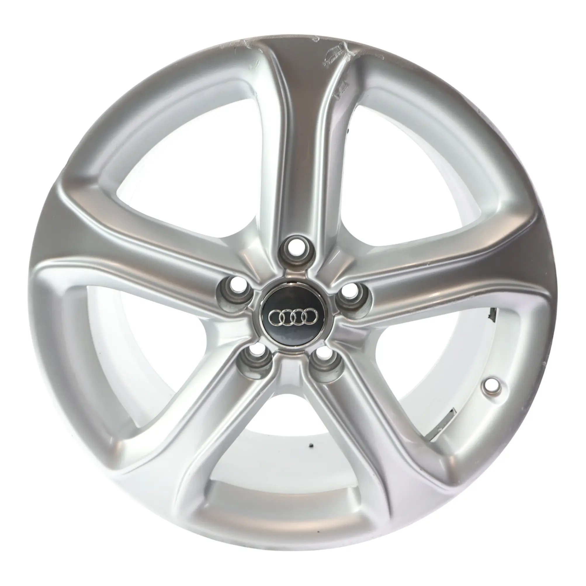 Audi A4 B8 8K Argento Cerchio In Lega 17" ET:45 7,5J Star Spoke 8K0601025CE