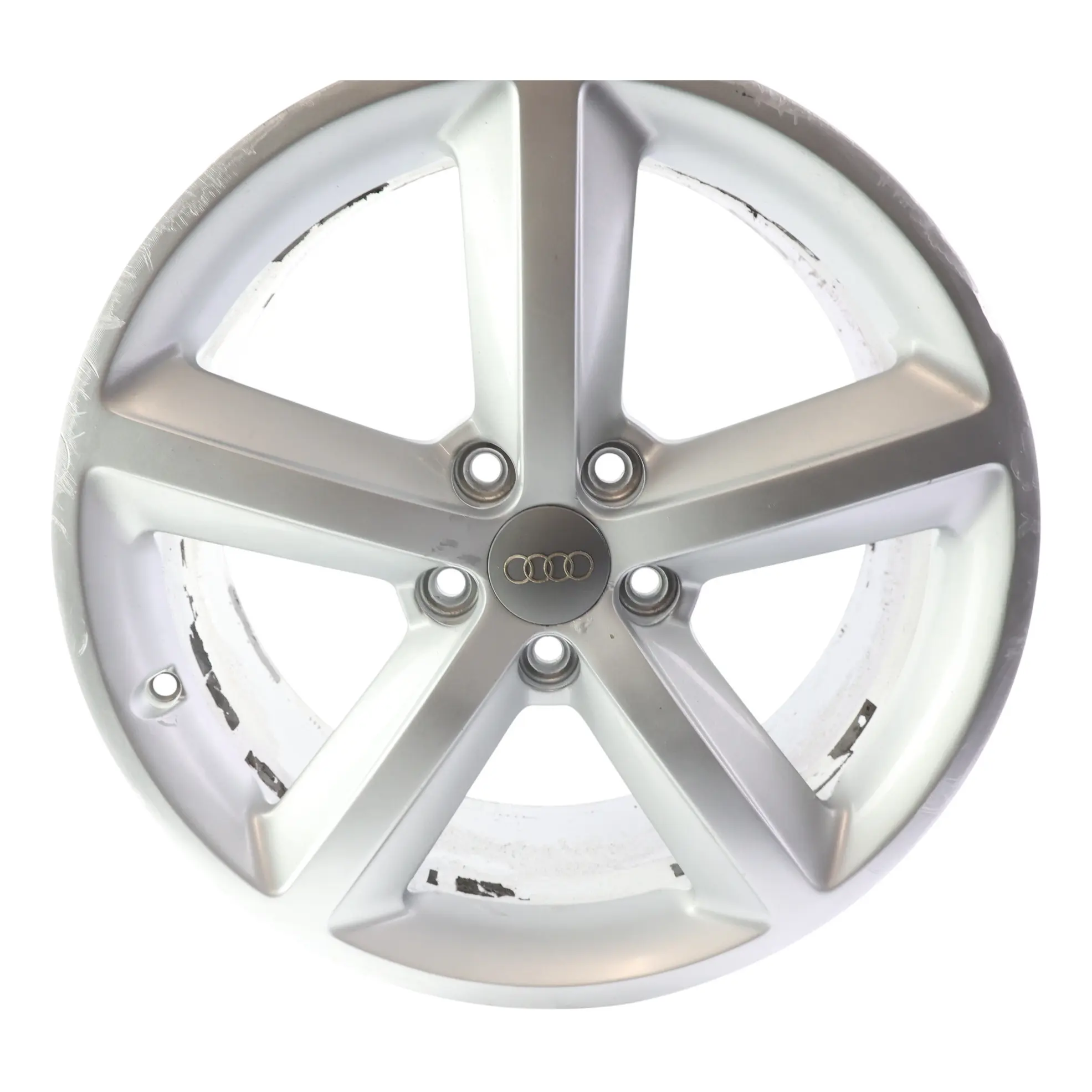 Audi A4 B8 8K Cerchio In Lega Argento 18" ET:47 8J Star Spoke 8K0601025Q