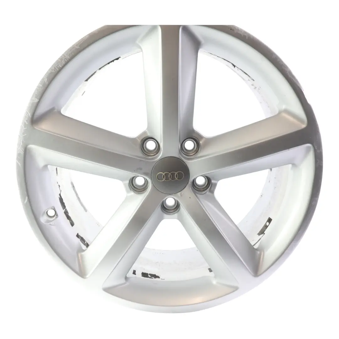 8K Silver Wheel Alloy Rim 18" ET:47 8J Star Spoke to Audi A4 B8 with Part number 8K0601025Q Audi A4 B8 8K Silver Wheel Alloy Rim 18" ET:47 8J Star Spoke - SKU 8K0601025Q-1 - Part number 8K0601025Q