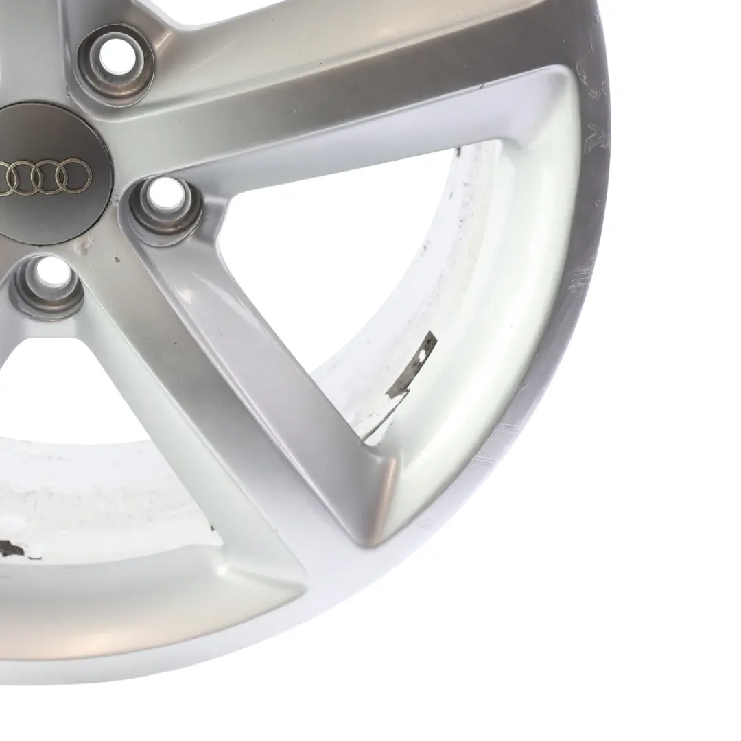8K Silver Wheel Alloy Rim 18" ET:47 8J Star Spoke to Audi A4 B8 with Part number 8K0601025Q Audi A4 B8 8K Silver Wheel Alloy Rim 18" ET:47 8J Star Spoke - SKU 8K0601025Q-1 - Part number 8K0601025Q