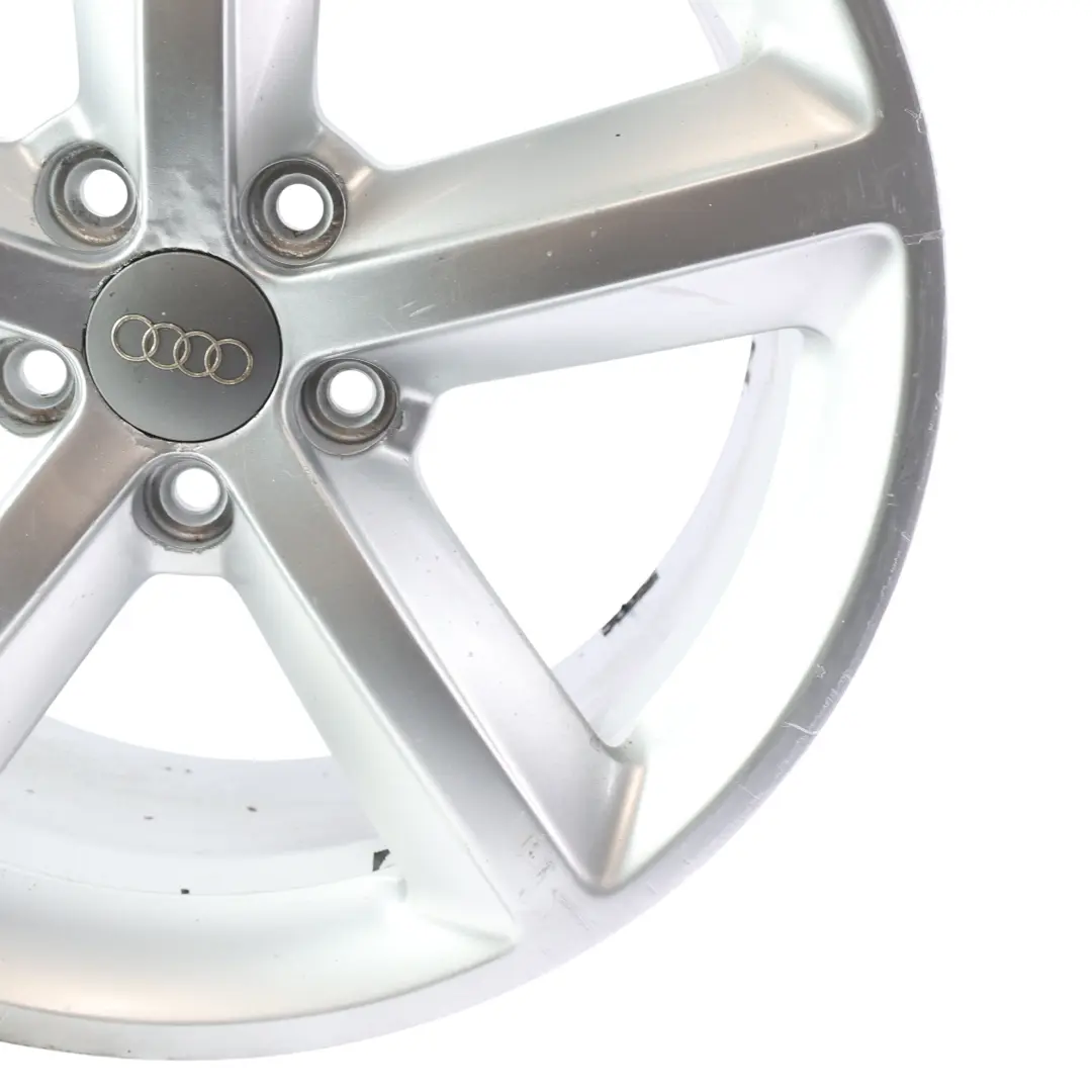 8K Silver Wheel Alloy Rim 18" ET:47 8J Star Spoke to Audi A4 B8 with Part number 8K0601025Q Audi A4 B8 8K Silver Wheel Alloy Rim 18" ET:47 8J Star Spoke - SKU 8K0601025Q-3 - Part number 8K0601025Q