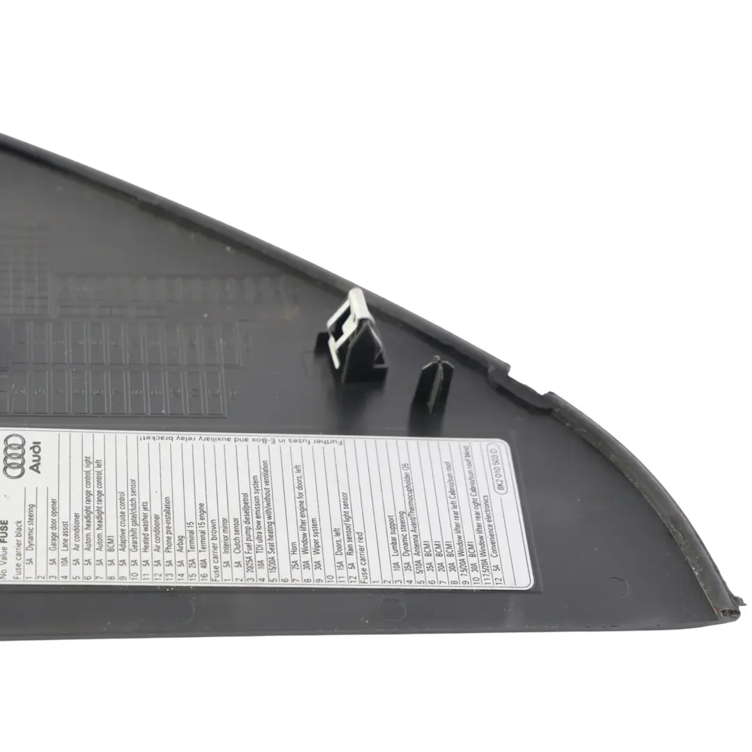 Audi A4 A5 B8 Pannello Copertura Cruscotto Destra - SKU 8K0857086A - Numero di parte 8K0857086A
