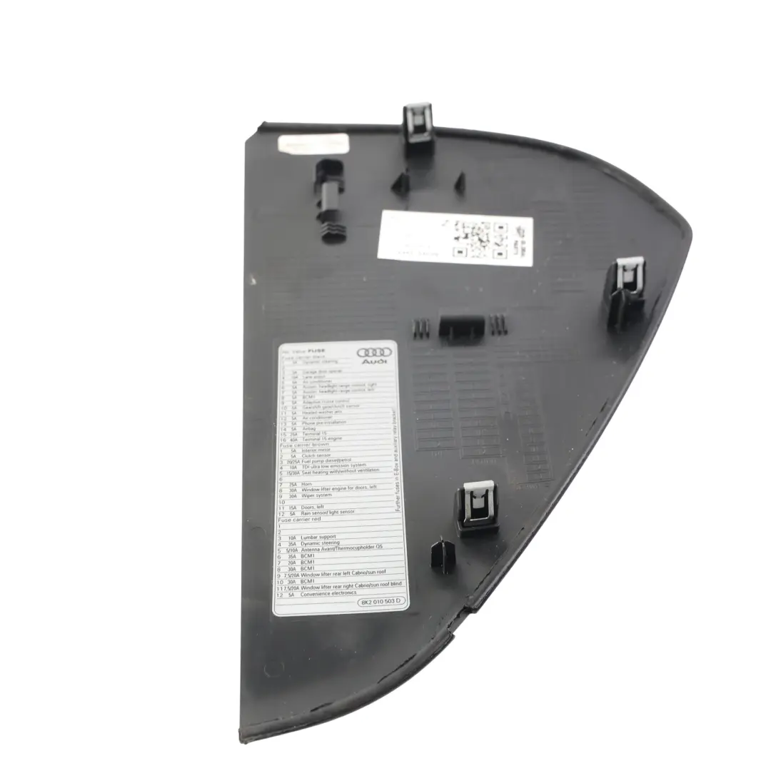 Audi A4 A5 B8 Panel Cubierta Embellecedor Salpicadero Derecho - SKU 8K0857086A - Número de pieza 8K0857086A