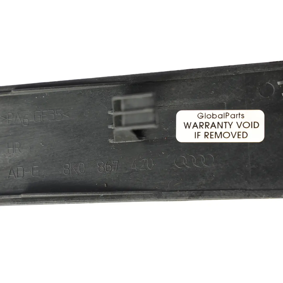 Audi A4 B8 Door Card Trim Strip Rear Right O/S Silver - SKU 8K0867420 - Part number 8K0867420