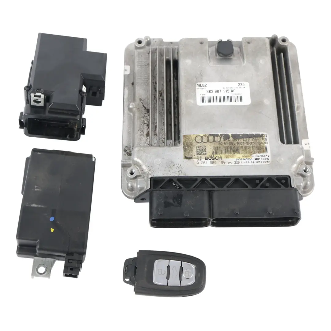 Audi A5 8T Engine Module ECU Kit 2.0 TFSI 180HP Key Lock Manual - SKU 8K2907115AF-1 - Part number 8K2907115AF