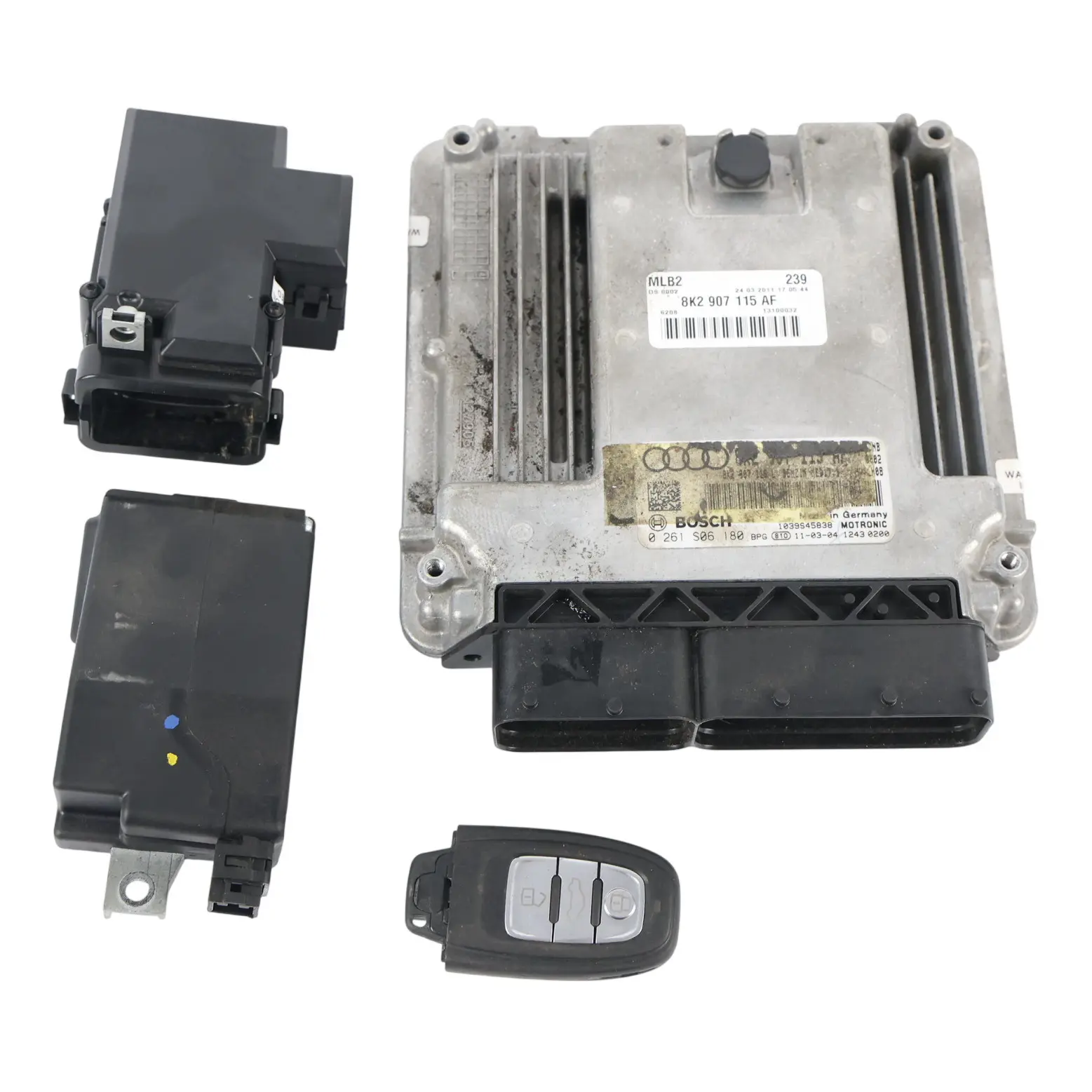 Audi A5 8T Engine Module ECU Kit 2.0 TFSI 180HP Key Lock Manual 8K2907115AF