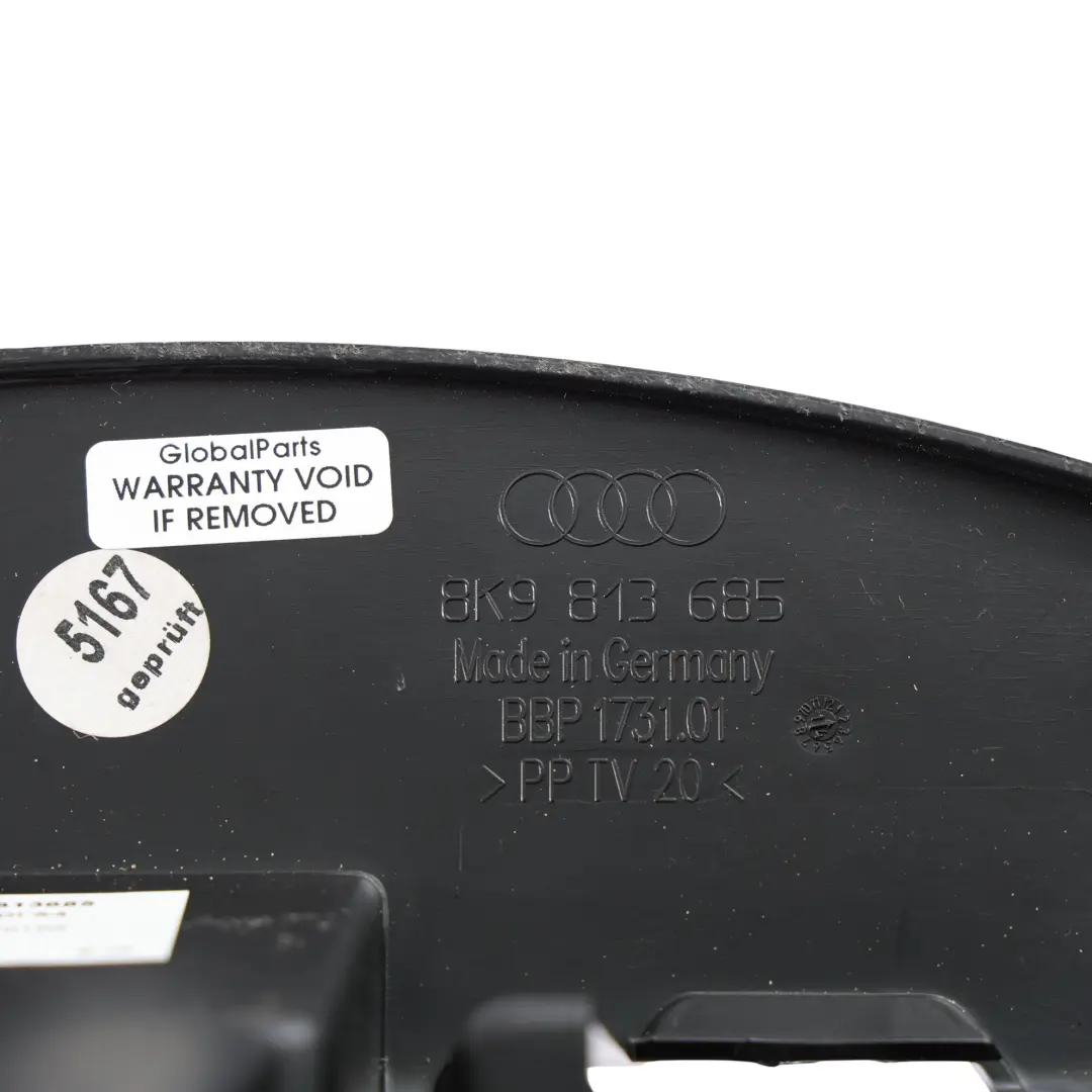 Lifting Car Jack Retainer Holder Storage Box to Audi A4 B8 with Part number 8K9813685 Audi A4 B8 Lifting Car Jack Retainer Holder Storage Box - SKU 8K9813685 - Part number 8K9813685