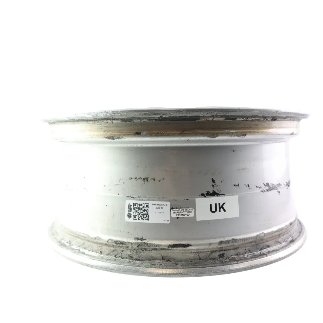 Audi A3 S3 8P Wheel Alloy Rim Silver 18" 7,5J ET:56 7 Double Spoke - SKU 8P0601025AJ-3 - Part number 8P0601025AJ