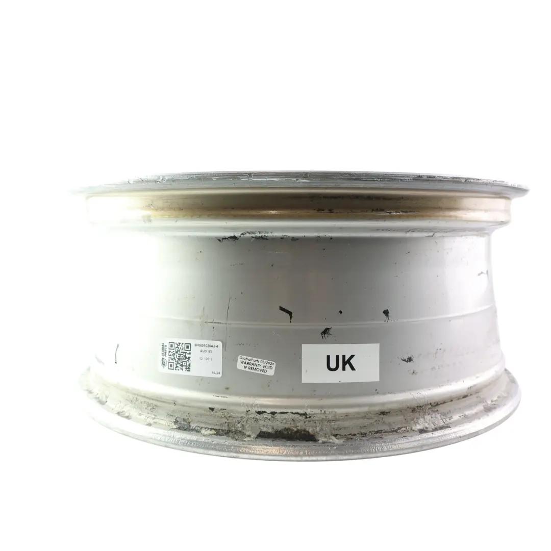 Audi A3 S3 8P Wheel Alloy Rim Silver 18" 7,5J ET:56 7 Double Spoke - SKU 8P0601025AJ-4 - Part number 8P0601025AJ