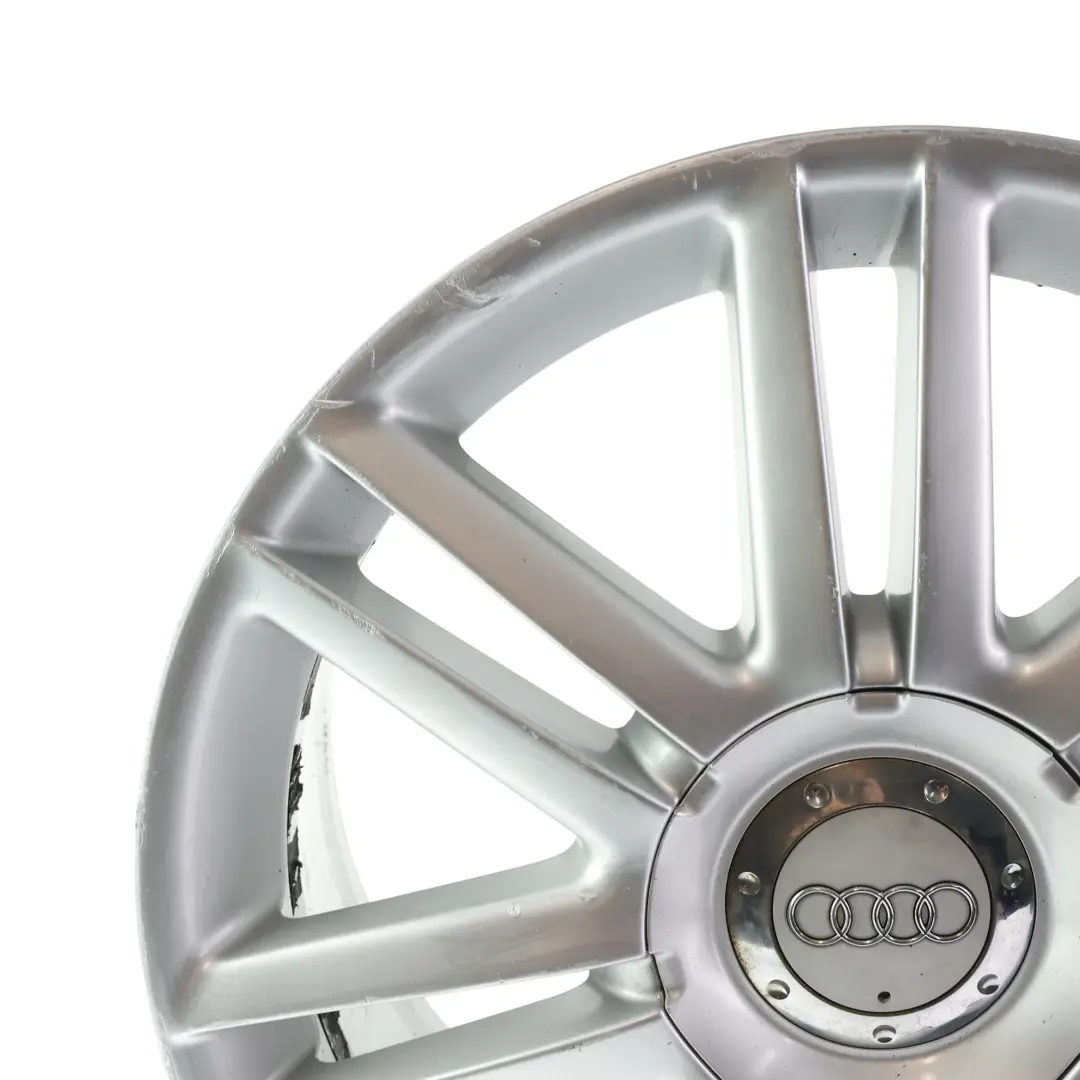 Audi A3 S3 8P Wheel Alloy Rim Silver 18" 7,5J ET:56 7 Double Spoke - SKU 8P0601025AJ-4 - Part number 8P0601025AJ