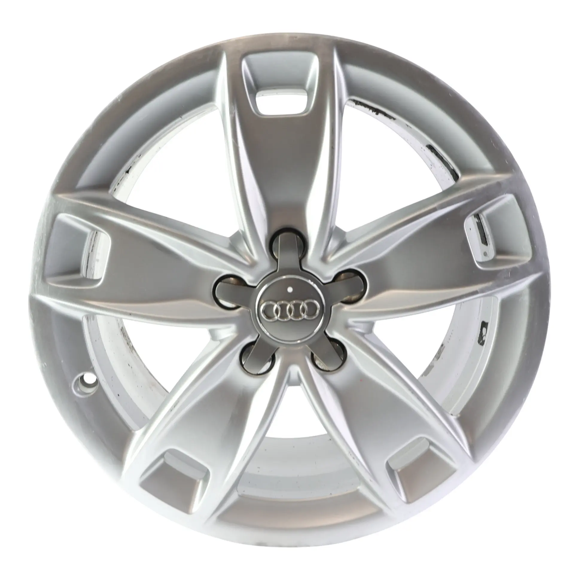 Audi A3 8P Silberne Leichtmetallfelge 17" 7,5J ET:56 Sternspeiche 8P0601025BL