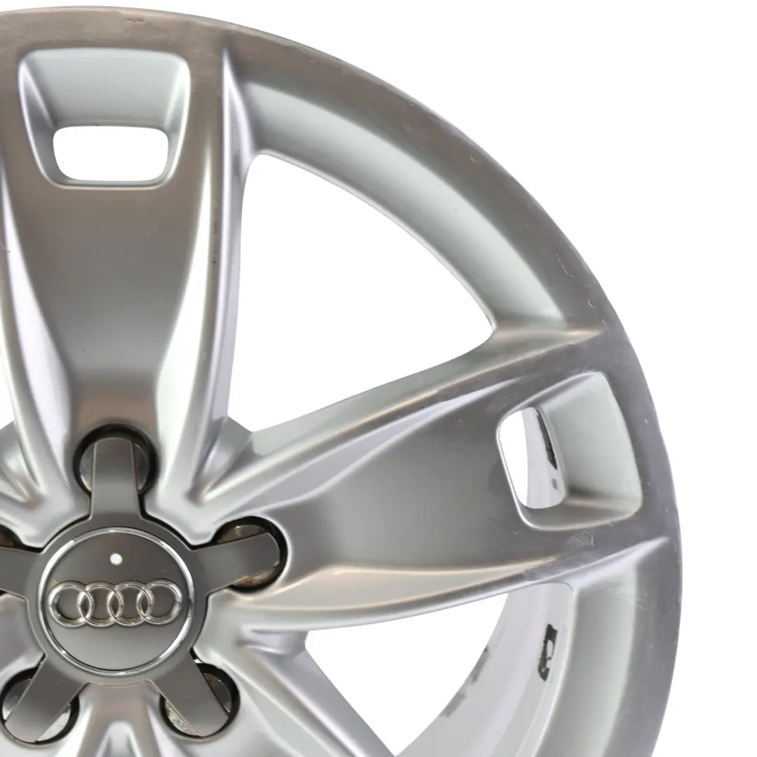 Audi A3 8P Silver Wheel Alloy Rim 17" 7,5J ET:56 Star Spoke - SKU 8P0601025BL-2 - Part number 8P0601025BL