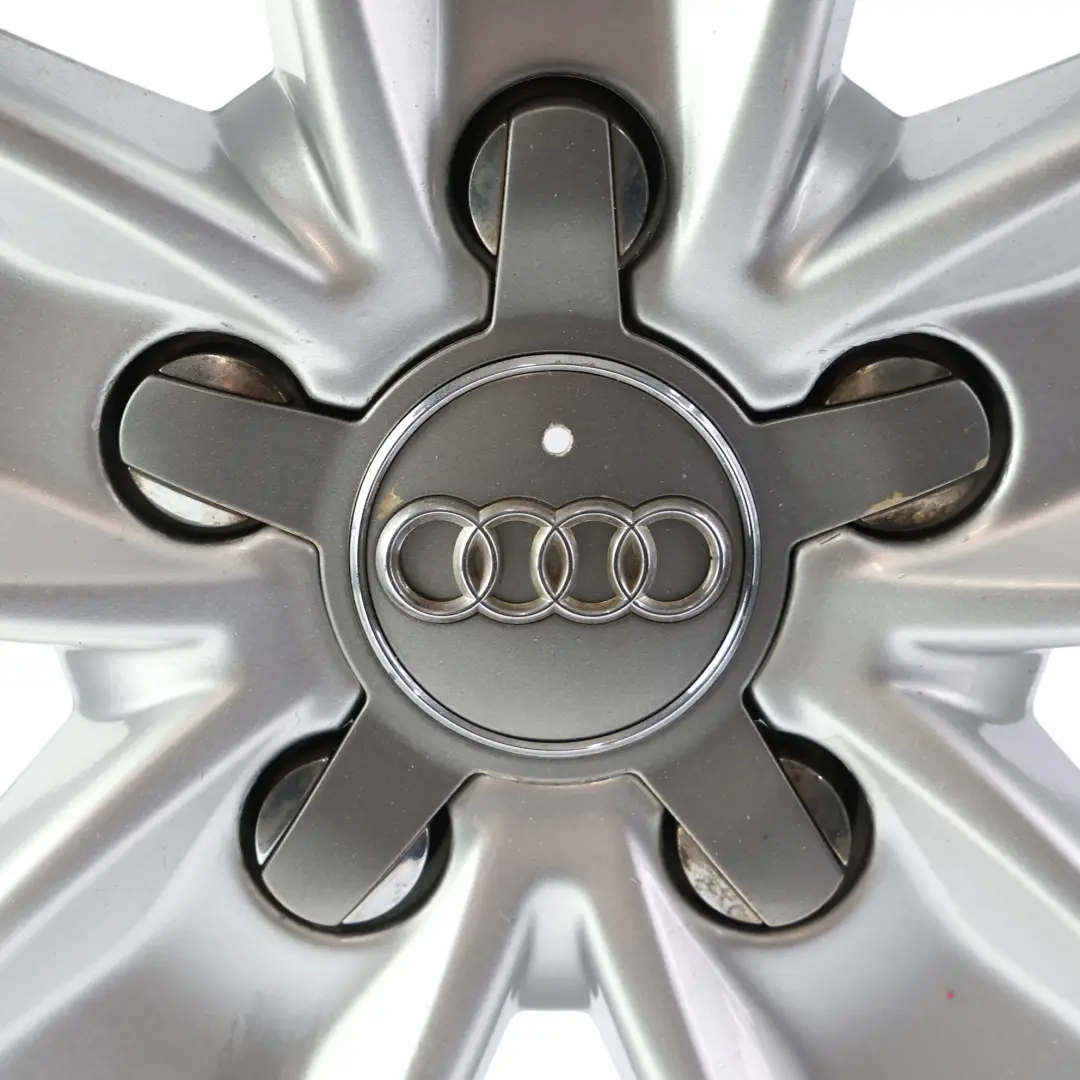 Audi A3 8P Silberne Leichtmetallfelge 17" 7,5J ET:56 Sternspeiche - SKU 8P0601025BL-2 - Teilenummer 8P0601025BL